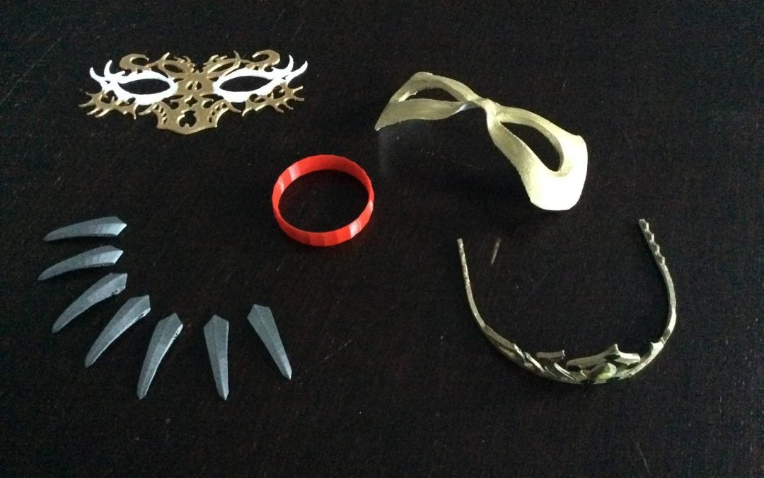 3D printed New Year’s masks
